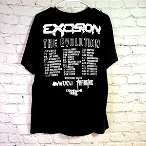Excision “The Evolution” Black Concert T-shirt Size Medium